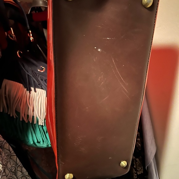 Boden Orange Patent Leather Chelsea Tote - Picture 3 of 3